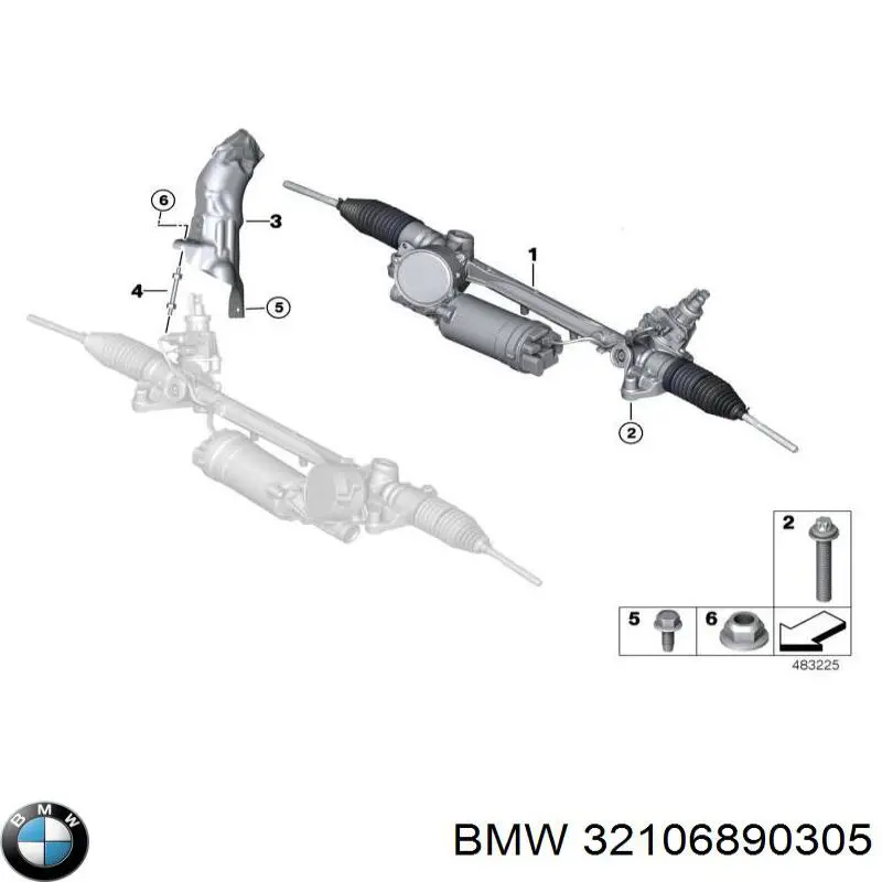 Управління рульове в зборі BMW 32106889253 ціна, від 775.96 USD