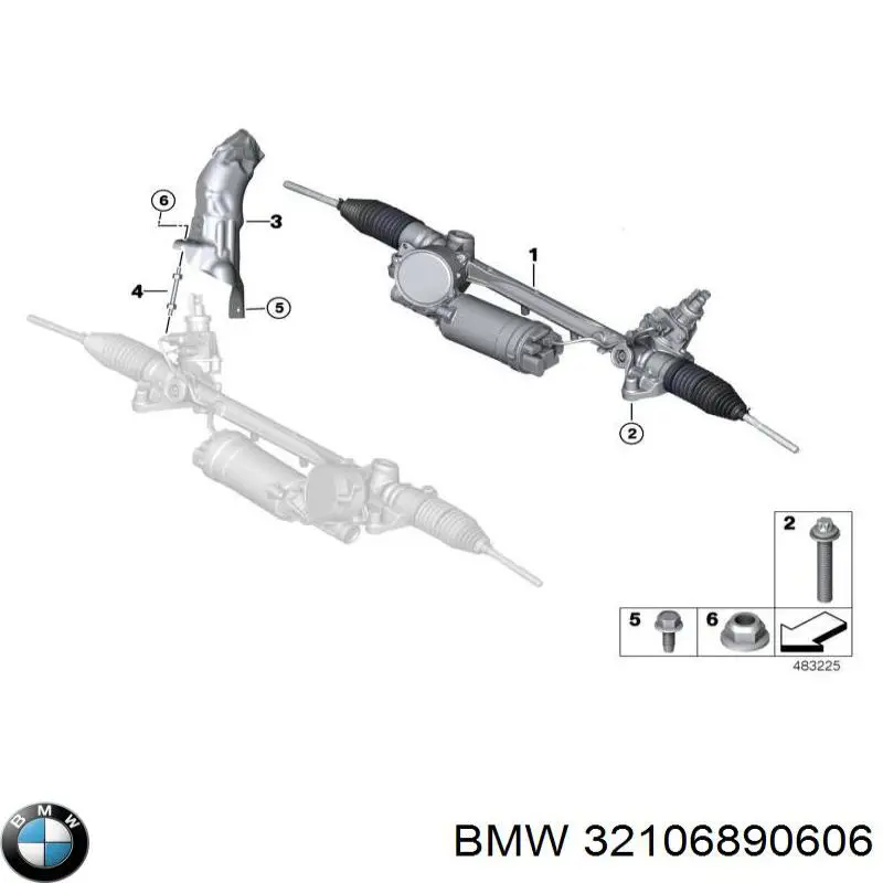 Купити 32106895744 BMW Рульова рейка
