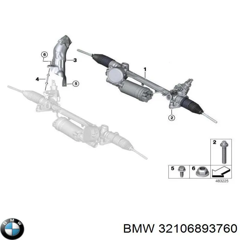 Купити 32106892944 BMW Рульова рейка