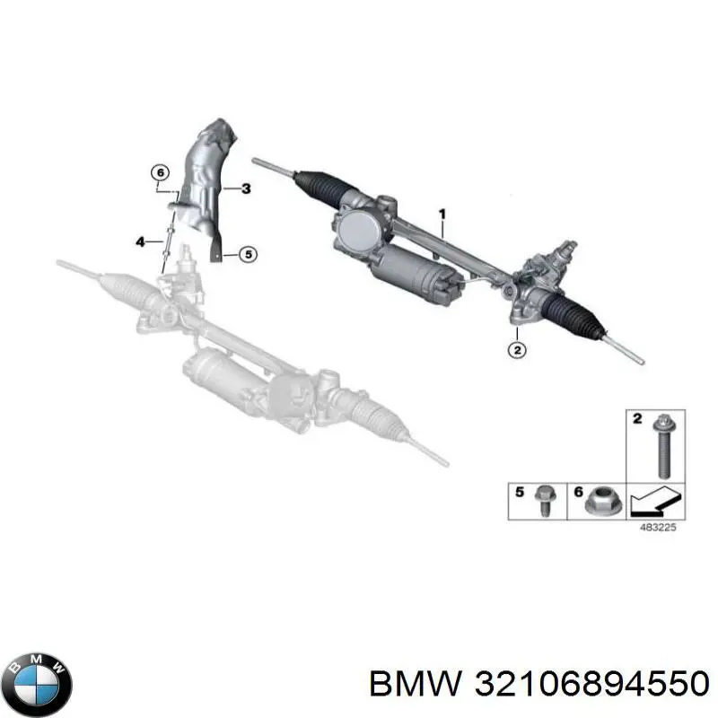 Кермова рейка Motorherz E4288