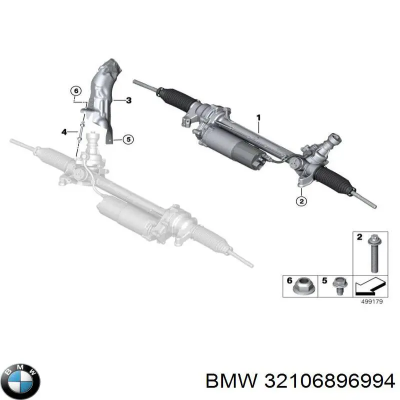 Управління рульове в зборі BMW 32106896994 ціна, від 1041.07 USD