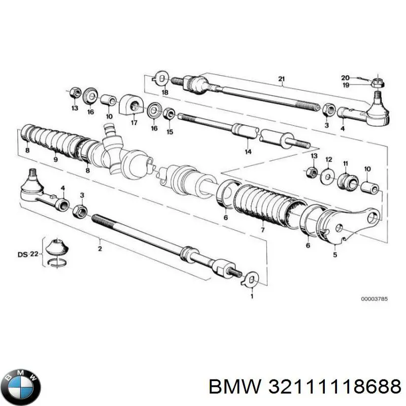 Пильник рейки на BMW 3 (E21)