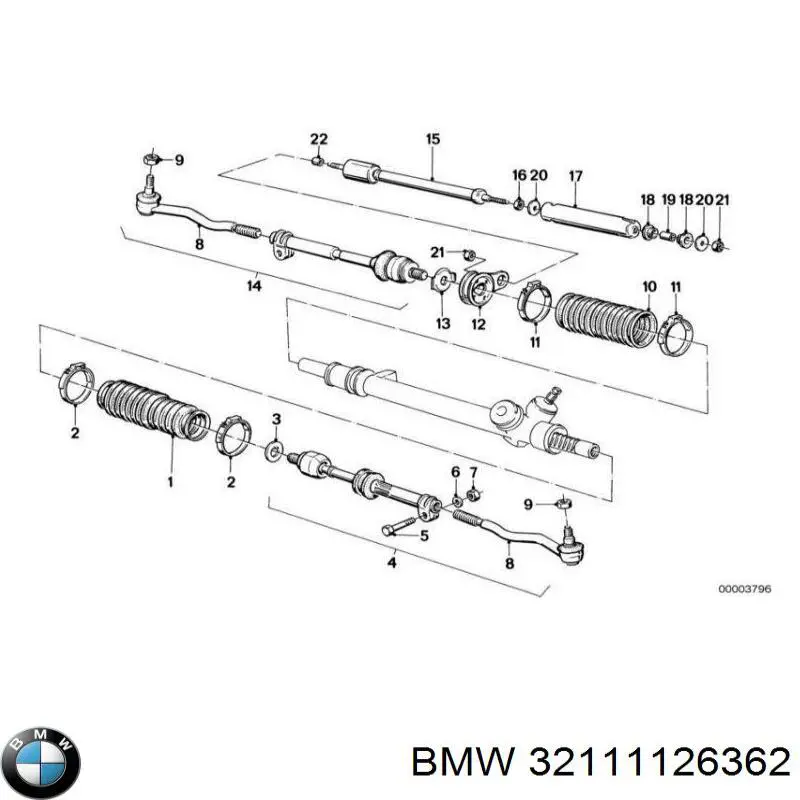 Купити 32111126362 BMW Тяга рульова в зборі, права