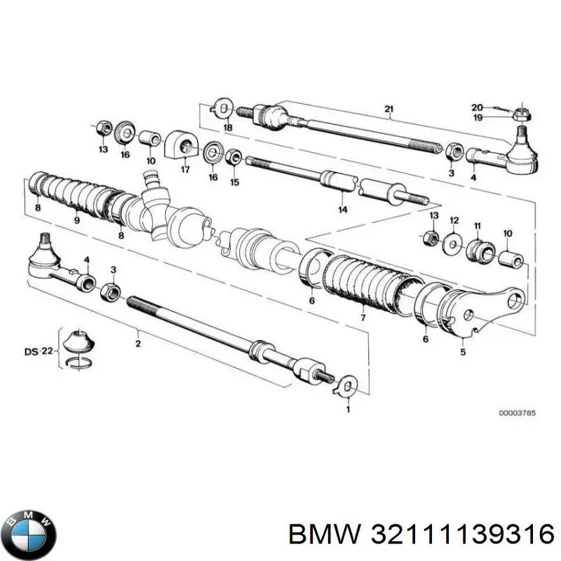 Купити 32111139316 BMW Тяга рульова в зборі, права