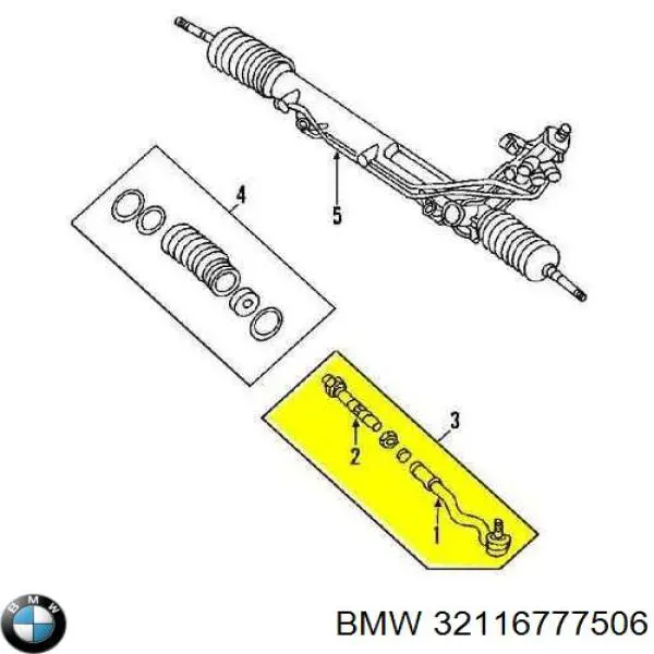 Купити 32116777506 BMW Рульова рейка