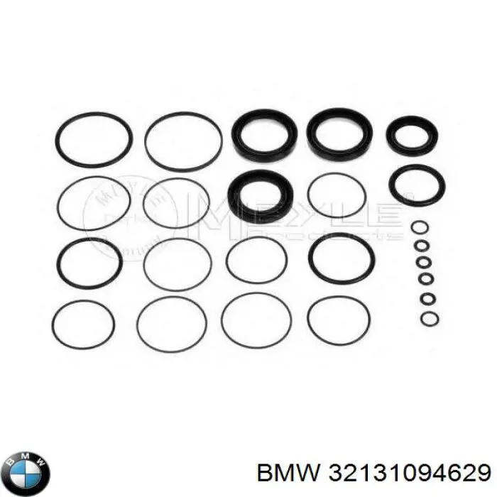 Ремкомплект рульової рейки (механізму) г/у, (комплект ущільнень) BMW 32131094629