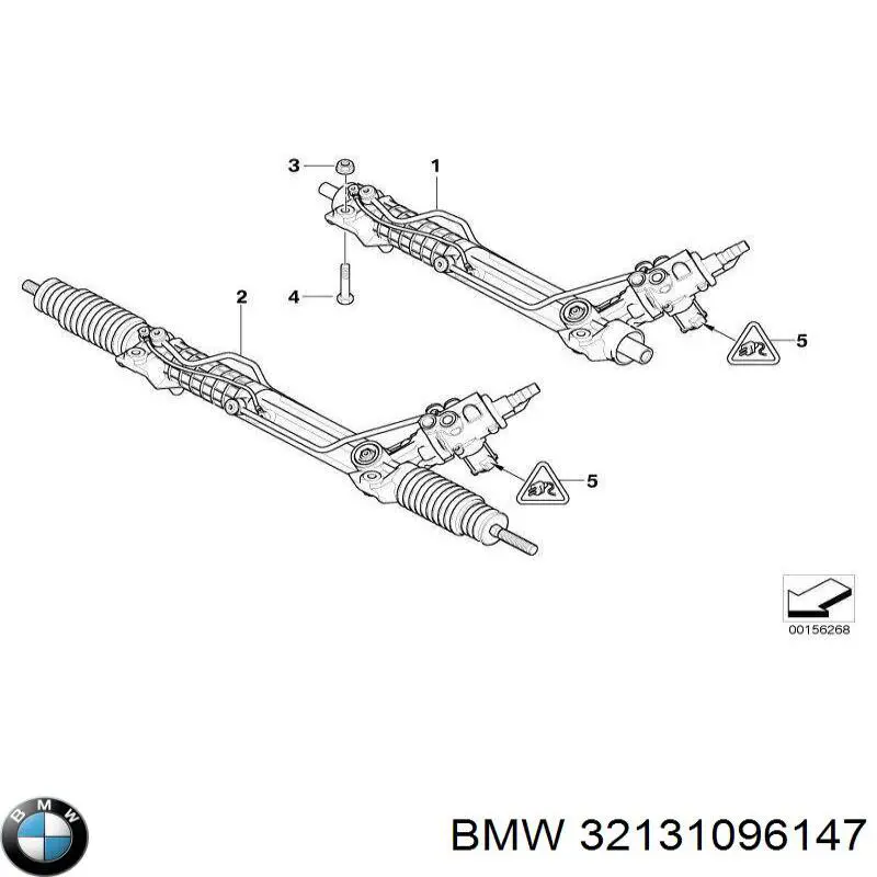 Купити 32131096147 BMW Рульова рейка