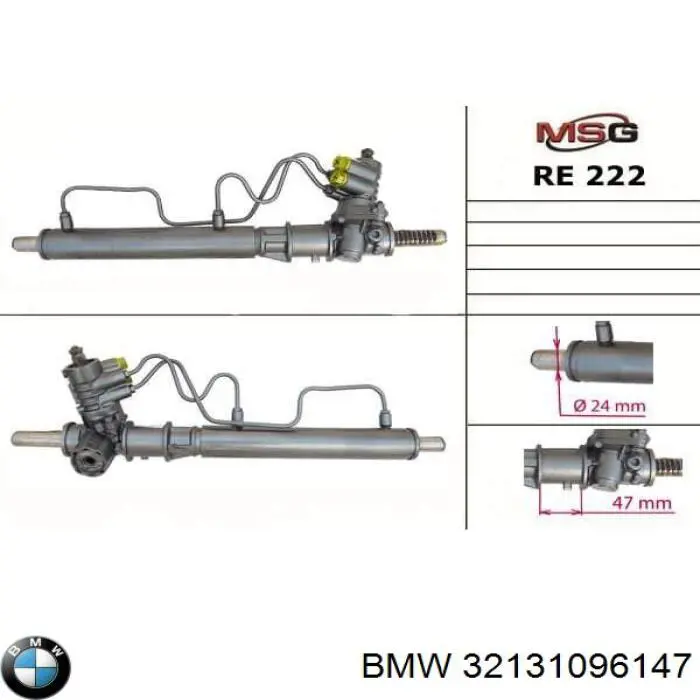 Управління рульове в зборі BMW 32131096147 ціна, від 216.65 USD