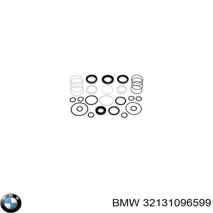 Ремкомплект рульової рейки (механізму) г/у, (комплект ущільнень) BMW 32131096599