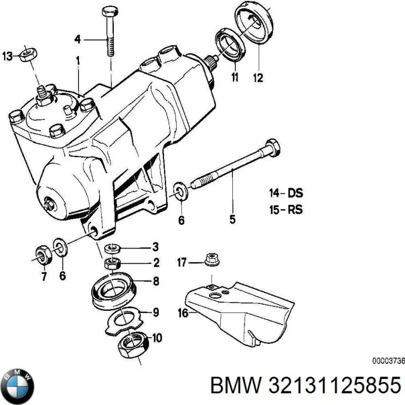 Управління рульове в зборі BMW 5 седан (E28) (1980 - 1990) ціна, від 63.35 USD