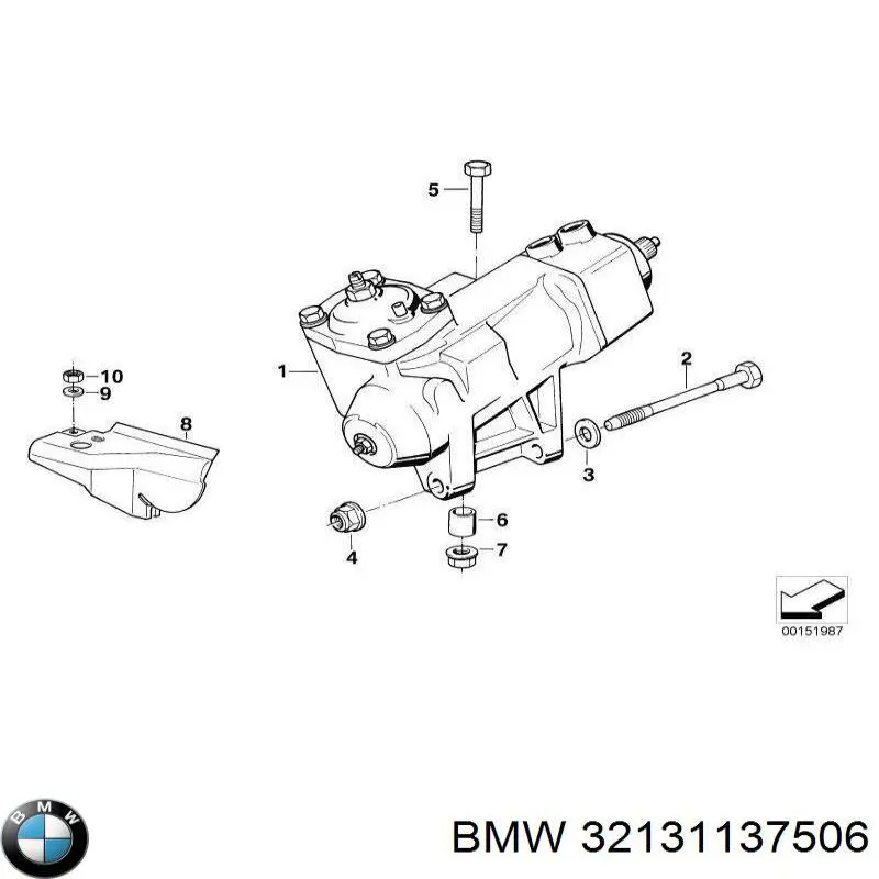 Рульовий механізм в зборі BMW 32131137506 ціна, від 101.33 USD
