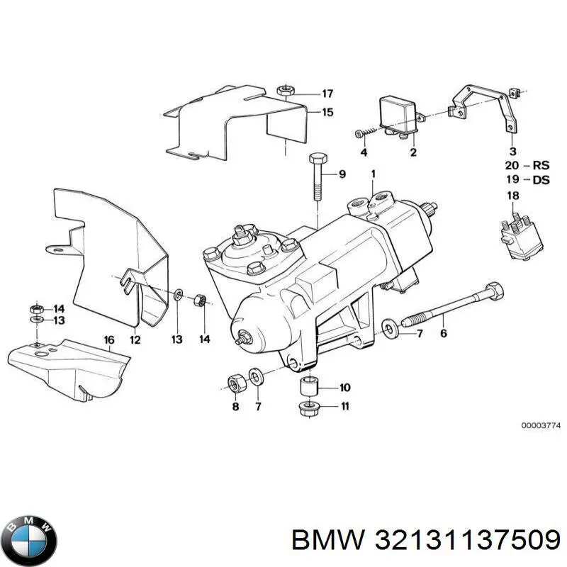Рульовий механізм в зборі BMW 32131137509 ціна, від 192.74 USD