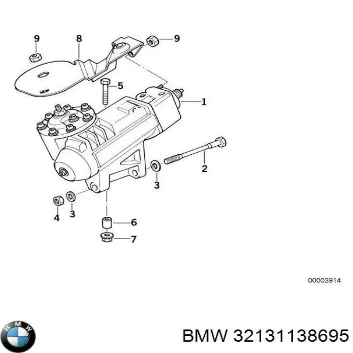  Рейка рульова BMW 7 