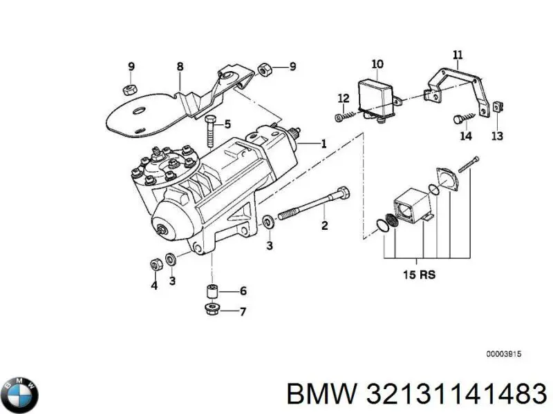 32131141483 BMW Рейковий рульовий механізм