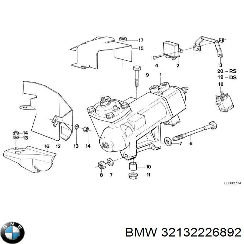 Рульовий механізм в зборі BMW 32132226892 ціна, від 2726.61 USD