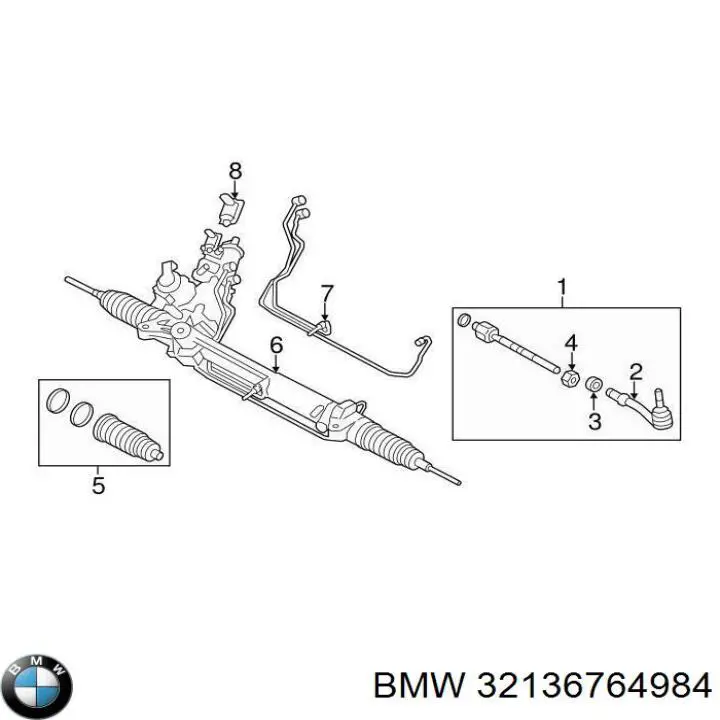 Клапан MPL рульової рейки BMW 32106767408