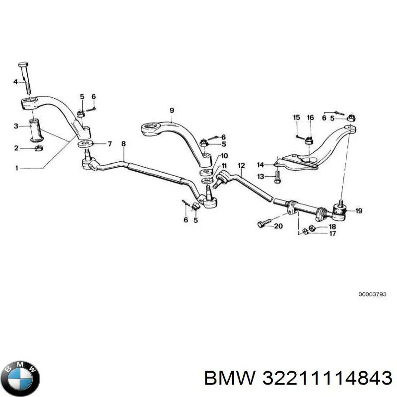Наконечник рульовий BMW 32211114843 ціна, від 14.64 USD