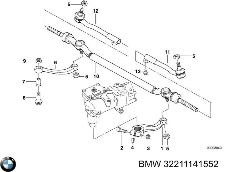Купити 32211141552 BMW Сошка рульового керування