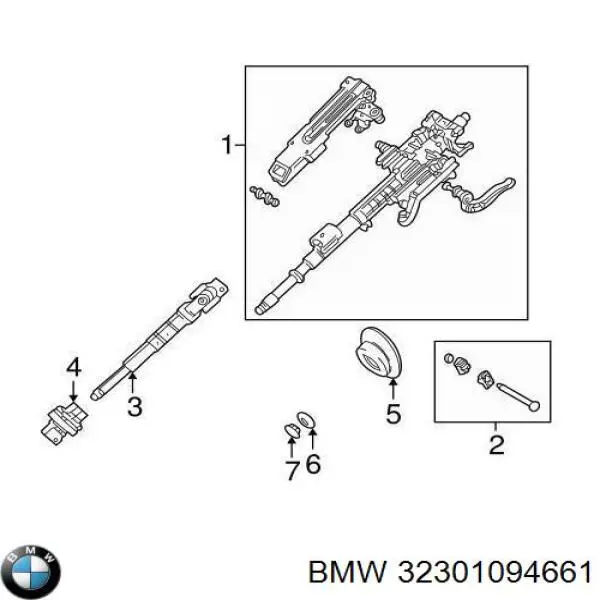 Рульова колонка BMW 32301094661 ціна, від 15.52 USD