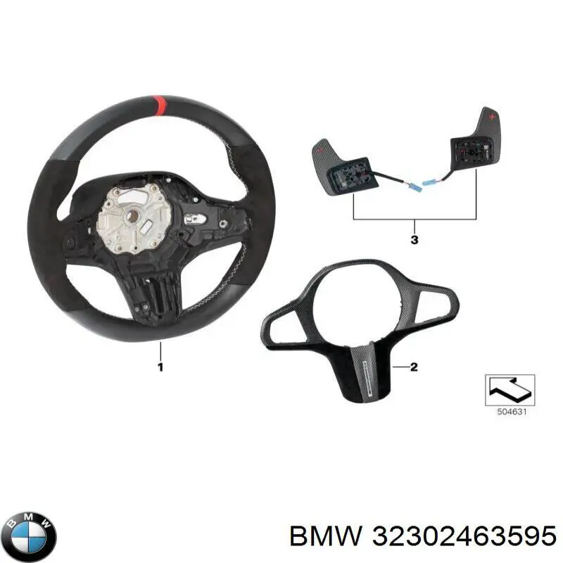 32302463595 BMW Накладка рульового колеса