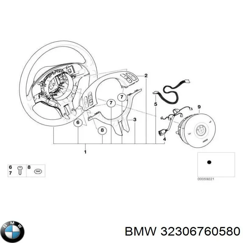 Рульове колесо BMW 32306770422 ціна, від 55.74 USD