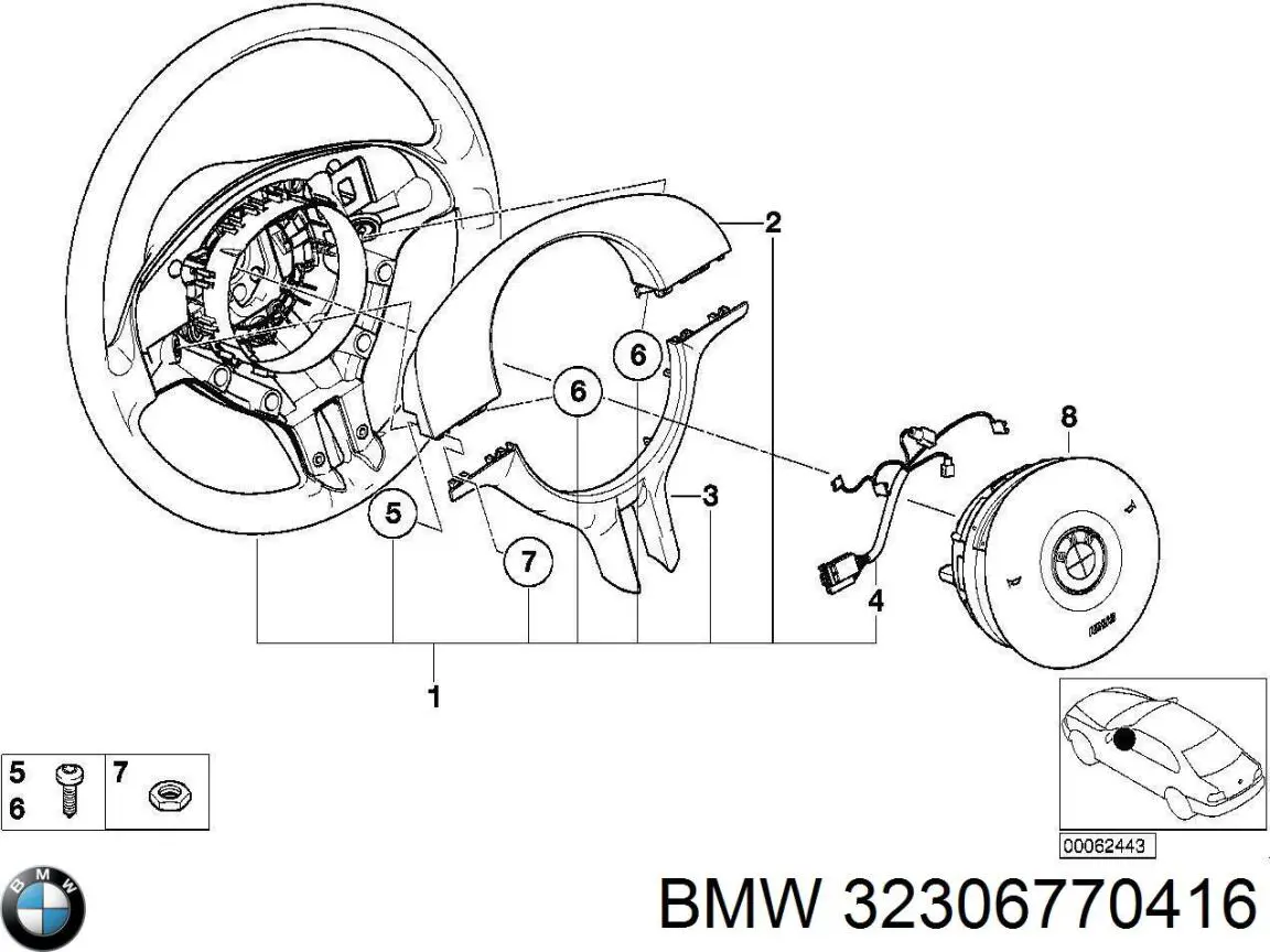 32306770416 BMW Рульове колесо