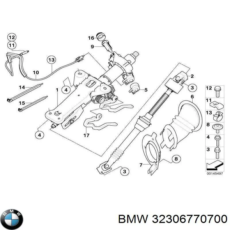 32306770700 BMW Колонка рульового управління