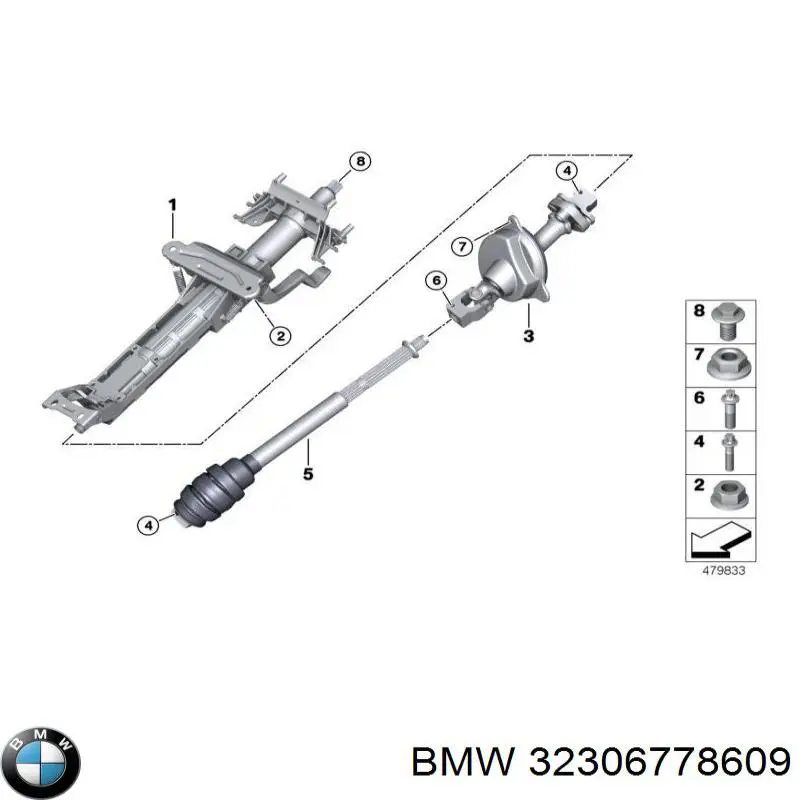 Болт головки блока циліндрів, ГБЦ BMW 32306778609 ціна, від 1.36 USD