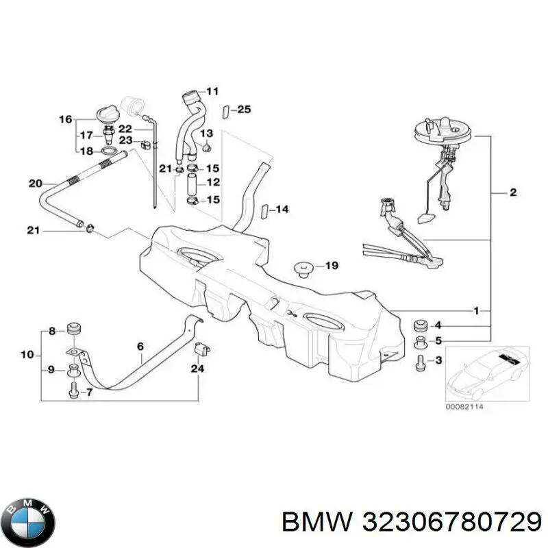 Колонка рульова BMW 32306780729