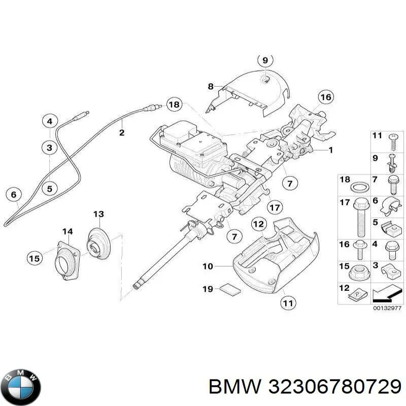 32306780729 BMW Колонка рульового управління