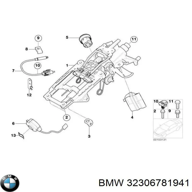 32306781941 BMW Колонка рульового управління