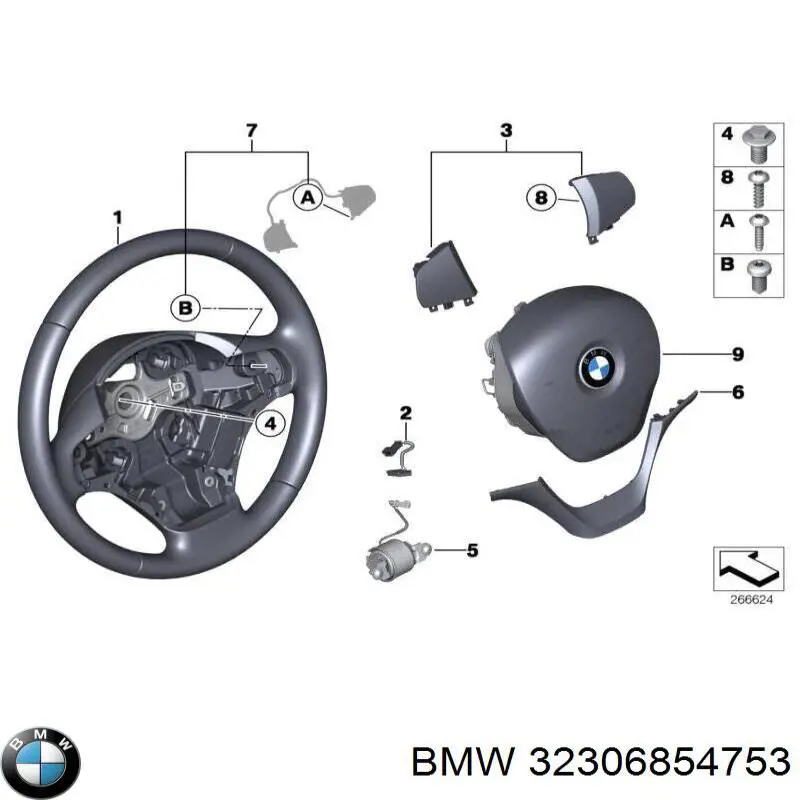 Рульове колесо BMW 2 кабріолет (F23) (2014 - 2021) ціна, від 15.20 USD