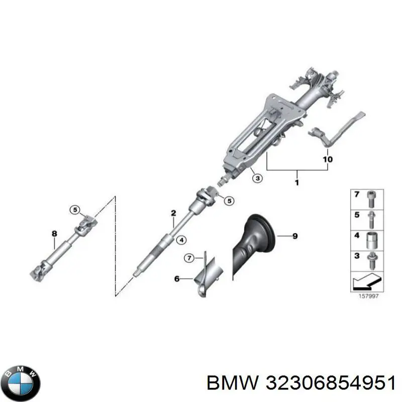 6796542 BMW Вал карданний рульового управління