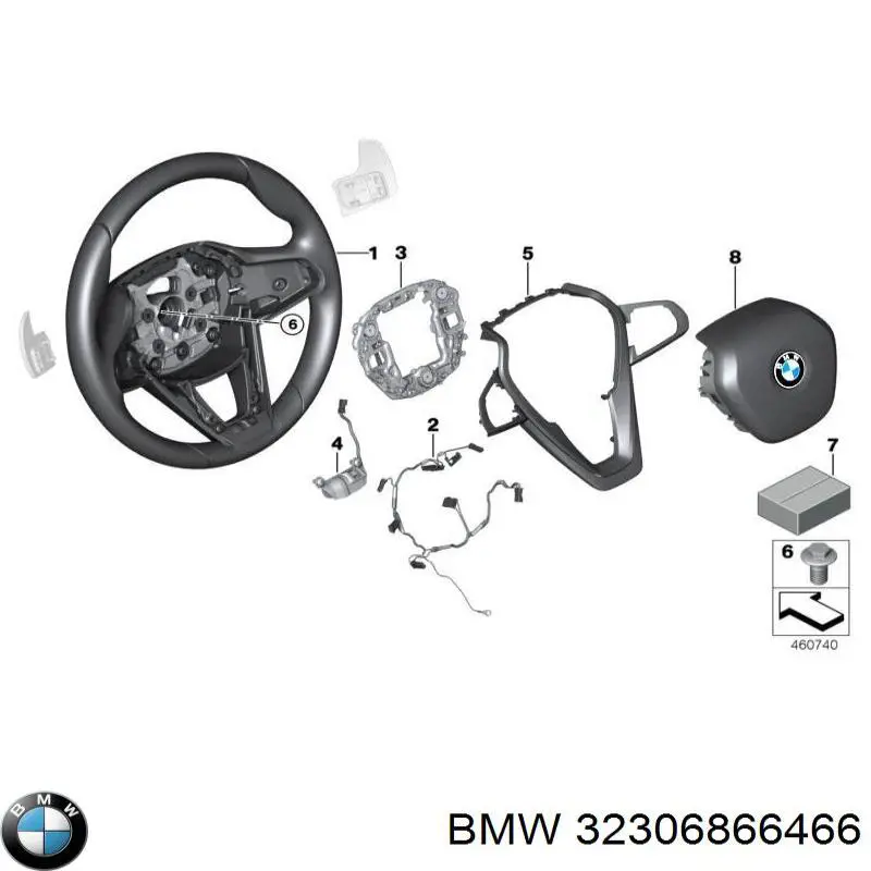 Рульове колесо BMW 32306866466 ціна, від 126.69 USD