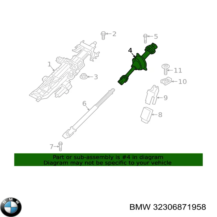 Рульовий вал, верхній BMW 32306871958 ціна, від 179.54 USD