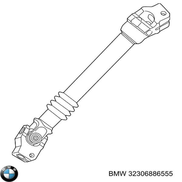 Вал рульової колонки, нижній BMW 32306886555 ціна, від 729.57 USD