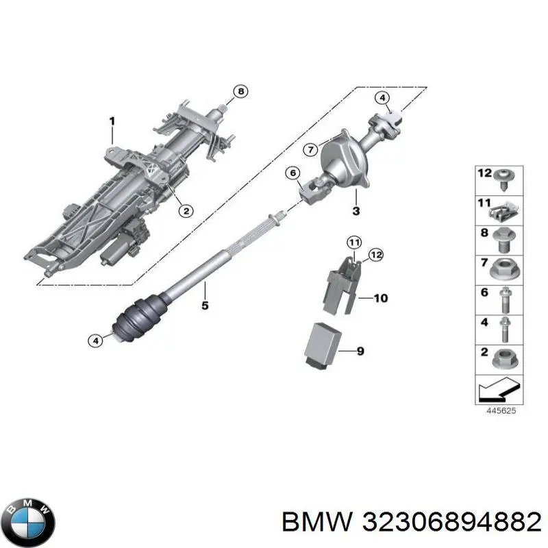 32306894882 BMW Колонка рульового управління