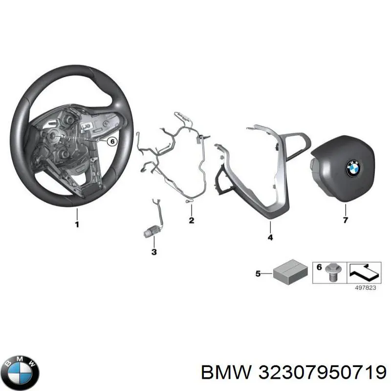 Рульове колесо BMW 32307950719 ціна, від 105.16 USD