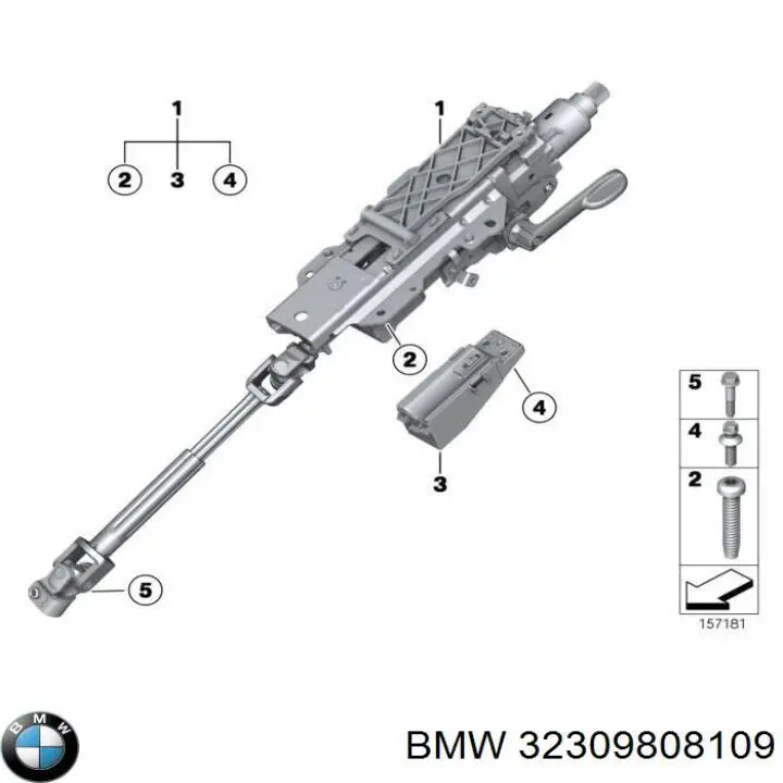 Рульова колонка BMW 32309808109 ціна, від 103.87 USD