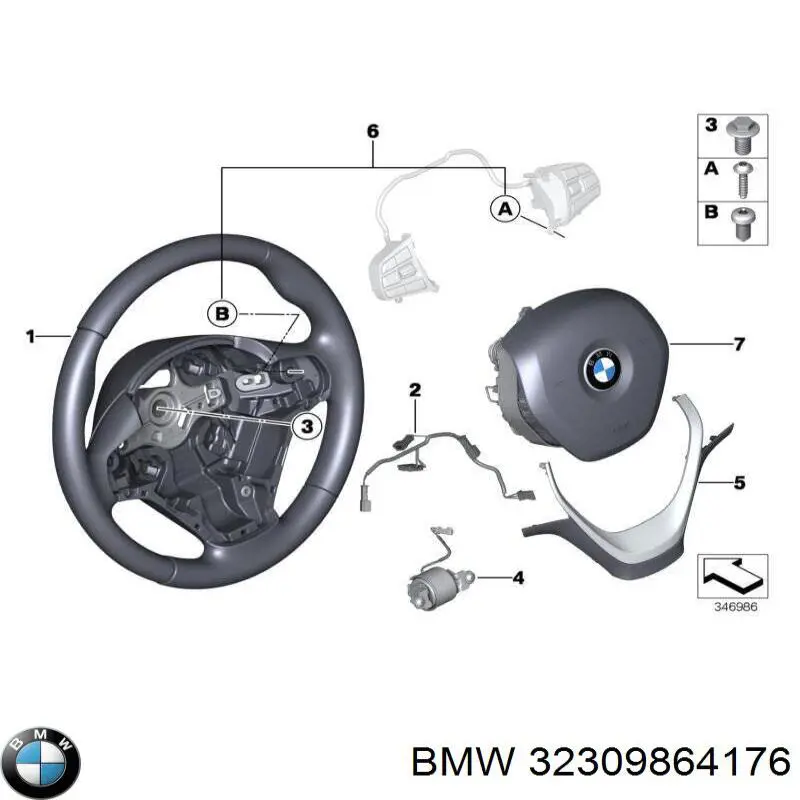 Рульове колесо BMW 32309864176 ціна, від 300.90 USD