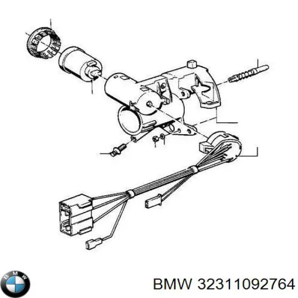 Личинка замка запалювання BMW 32311092764 ціна, від 134.98 USD