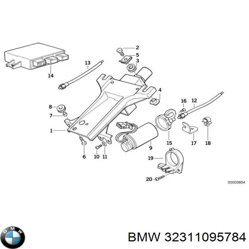 32311095784 BMW Захисний кожух кермового механізму
