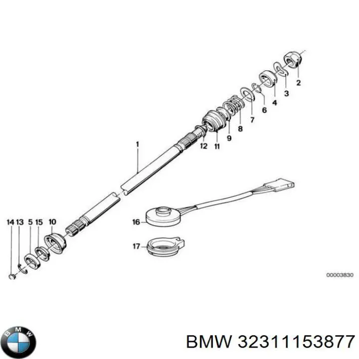  BMW 32311153877 ціна, від 134.24 USD