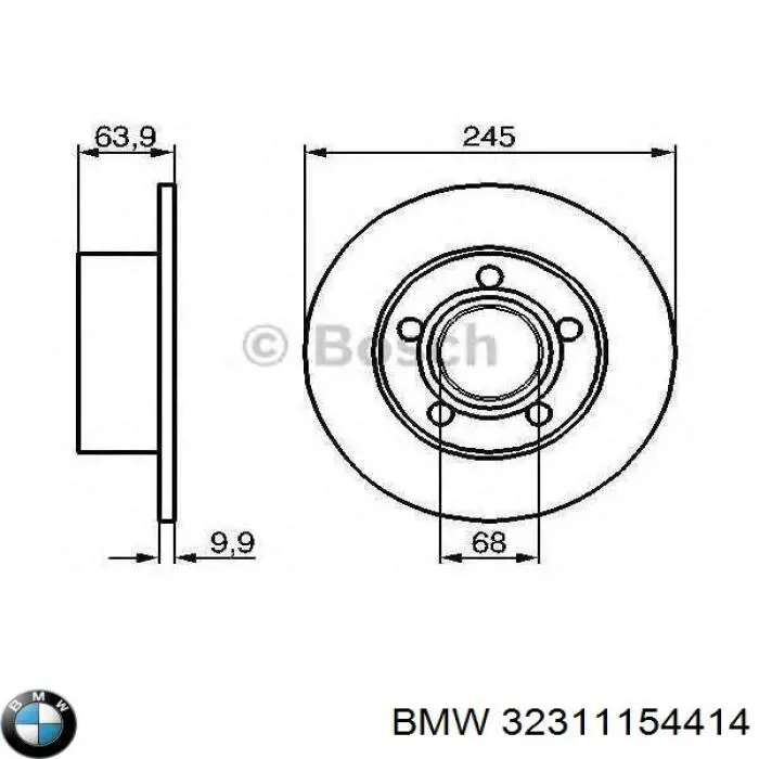  BMW 32311154414 ціна, від 22.80 USD