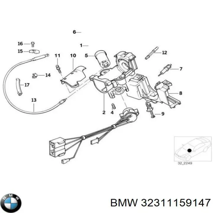 Купити 32311159147 BMW 