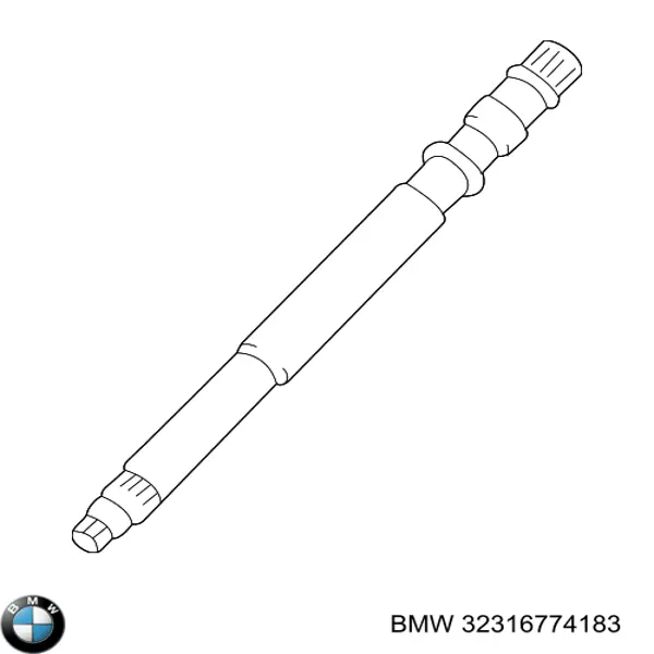Вал рульової колонки, верхній 32316774183 BMW