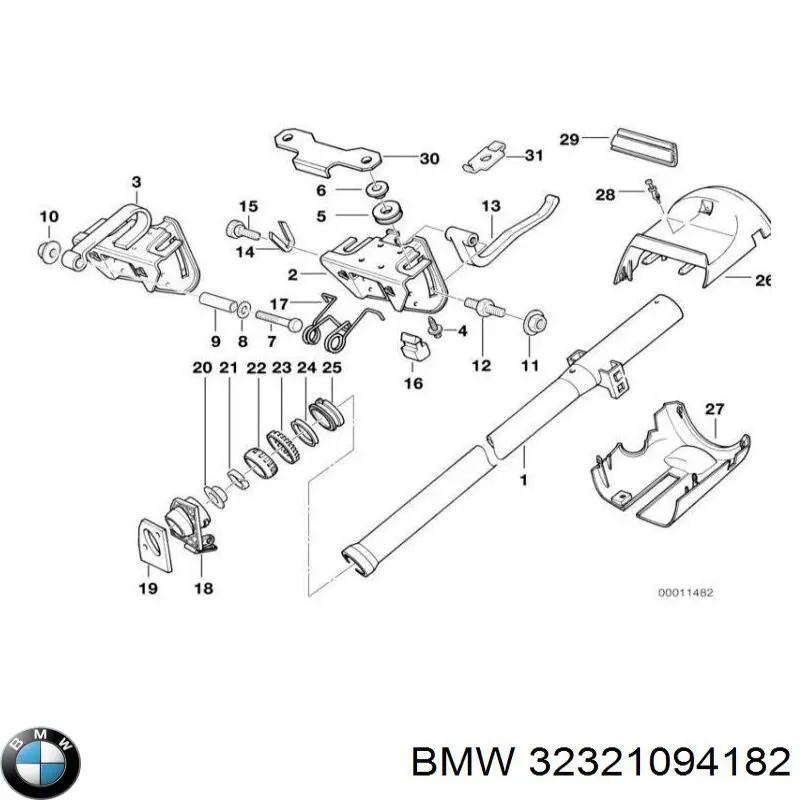 BMW 32321094182 ціна, від 1.30 USD