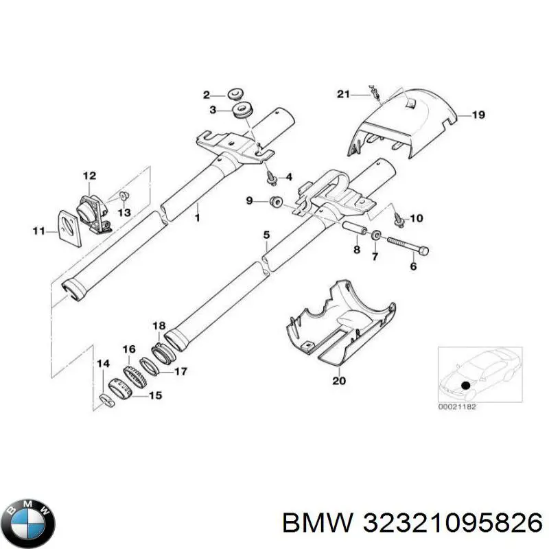Купити 32321095826 BMW Замок запалювання