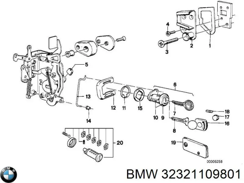Купити 32321109801 BMW 