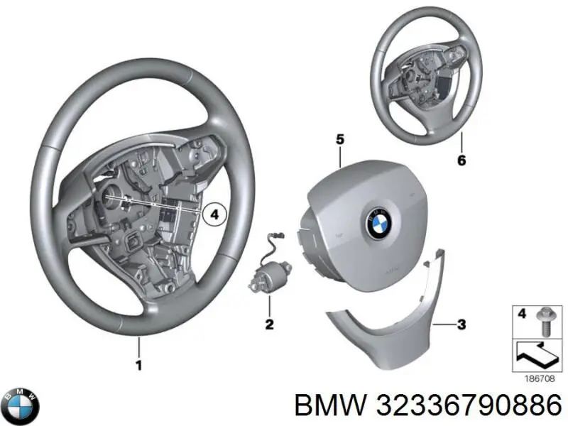 32336790886 BMW Рульове колесо